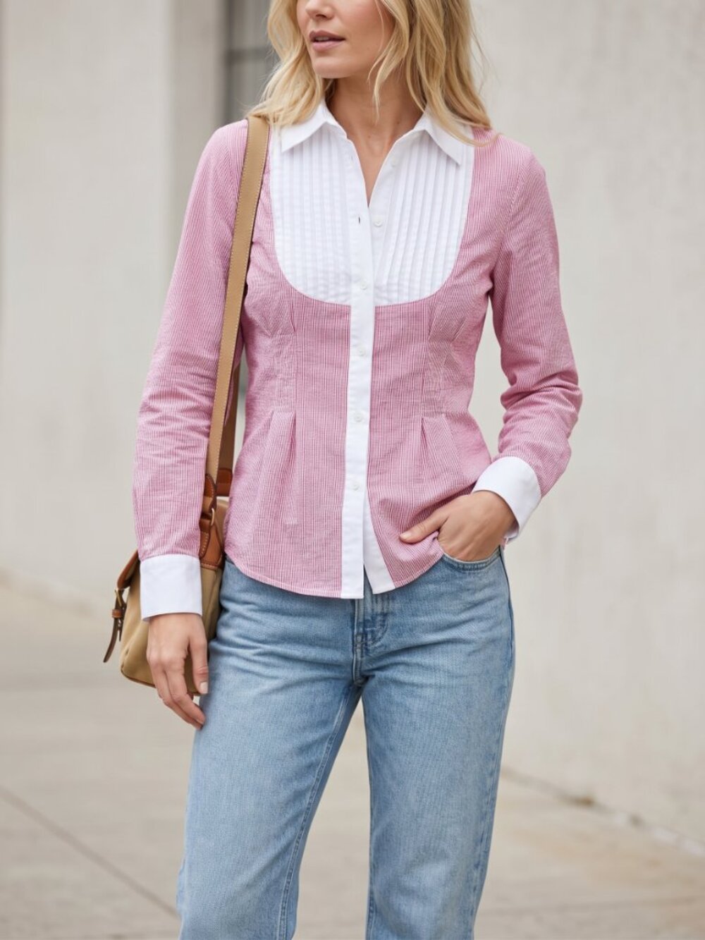 Jones New York Signature Petite Button-Down Shirt